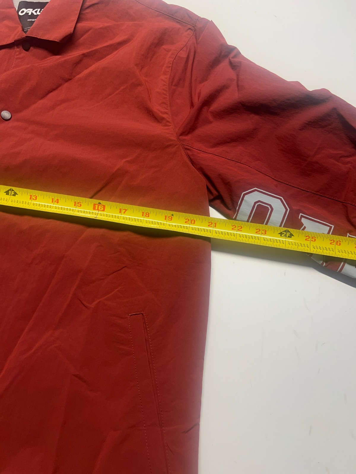 Oakley Windbreaker Jacket Red Pullover Custom Fit… - image 7