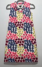 Talbots Dress Women's 2P Multicolor Eyelet Floral Sleeveless Pencil Career