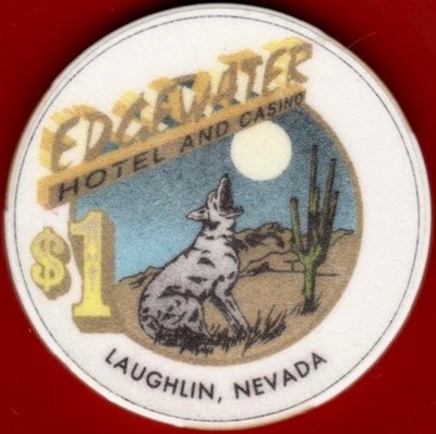 Edgewater. $1 Casino Chip. Laughlin, NV.  B01.