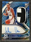 2020-21 Panini Spectra Devin Vassell RC Rookie Blue Wave Prizm Patch Auto 27/30