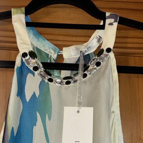 Lucy & Co Women’s Summer Floral Top Flowy Sleeveless Red Size S/M - Picture 5 of 21