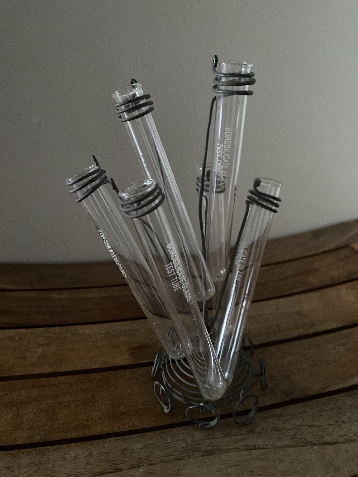 Vintage Glass Beaker Plant Propagation Station Test Tube Set House wear Garden