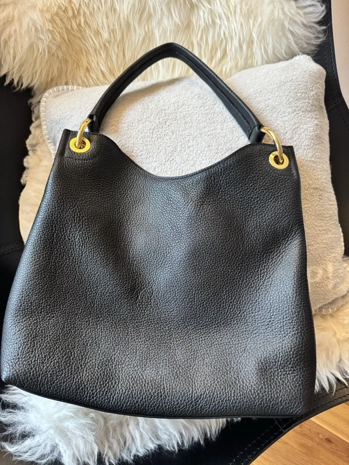 Tasche Prada Vitello Phenix schwarzes Leder Full Set neu - Bild 3 von 4