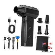 Cordless Electric Air Duster 120g Thrust 130,000 RPM , Mini Turbo Fan 