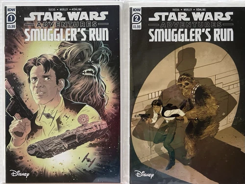 Star Wars Adventures Smugglers Run #1-2 NM 1st Print A Covers IDW Disney Comics