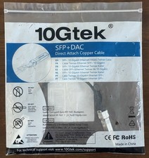 10Gtek SFP DAC Twinax Cable 10G Direct Attach Copper Cable Free S/H