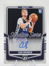 2024-25 Panini Optic Cam Spencer Rookie RC Auto Signature Memphis Grizzlies