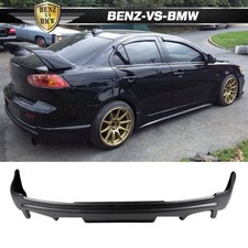 Fits 08-15 Mitsubishi Lancer B Style Rear Bumper Lip Spoiler Diffuser Pp