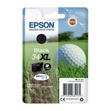 Original Epson 34XL High Capacity Black Ink Cartridge (C13T34714010)