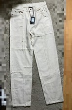 KARL KANI FIVE POCKET PATCHWORK Baggy Jeans Gr. M  Herren Neu m.Etikett Offwhite