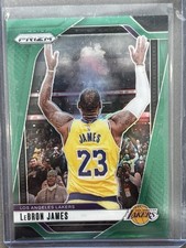 LeBron James  2024-25 Prizm Green Prizm Refractor Chalk Toss SP Lakers