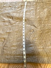 Decorative Quilted Pillow Shams Pair of Khaki Fits Standard Size Pillow 24"x 30"