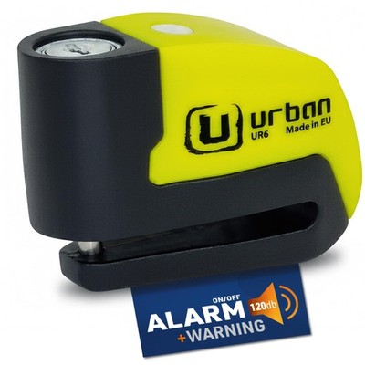 Motorcycle Disc Lock Smart Alarm 120dB LED Waterproof URBAN UR6 Hi-Tech Best OE
