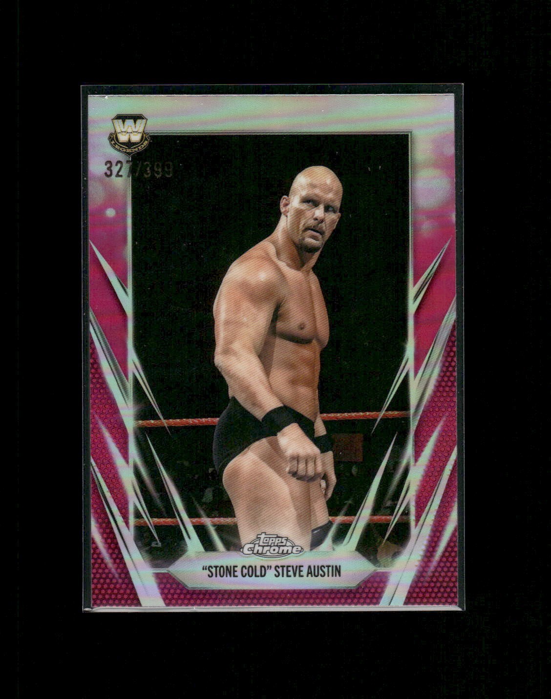 2026 Topps Chrome WWE Steve Austin #7 Magenta Refractor /399