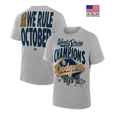 New Apparel  Dodger Fanatics Steel 2025 World Series Champions T-shirt