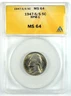 1947-S/S Jefferson Nickel - ANACS MS 64 - RPM-1