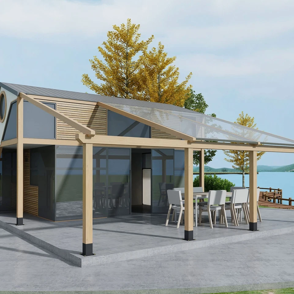 6PCS 4x4 Post Anchor Base, Wood Fence Railing Post Bracket (Inner Size: 3.6 x... - Image 2 of 4