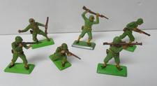 Lot of 6 Britains Deetail WWII U.S. Infantry 7346 1:32 Scale