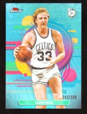 2025-26 Topps Finest Larry Bird #192 Uncommon Sky Blue Refractor 242/250