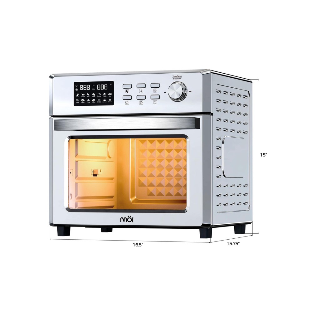 Digital Air Fryer Toaster Oven with 1700W Convection Cooking Digital Air Fryer Toaster Oven with 1700W Convection Cooking