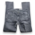 AG Adriano Goldschmied Tellis Jeans Mens 32R Grey Modern Slim Fit Stretch Denim