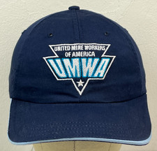 UMWA Local Hat United Mine Workers of America Navy Baseball Hat Cap Strapback