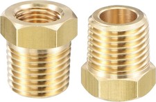 Brass Pipe Fitting Reducer Adapter 1/4" BSPT Male x 1/8" NPT Female for Water Oi