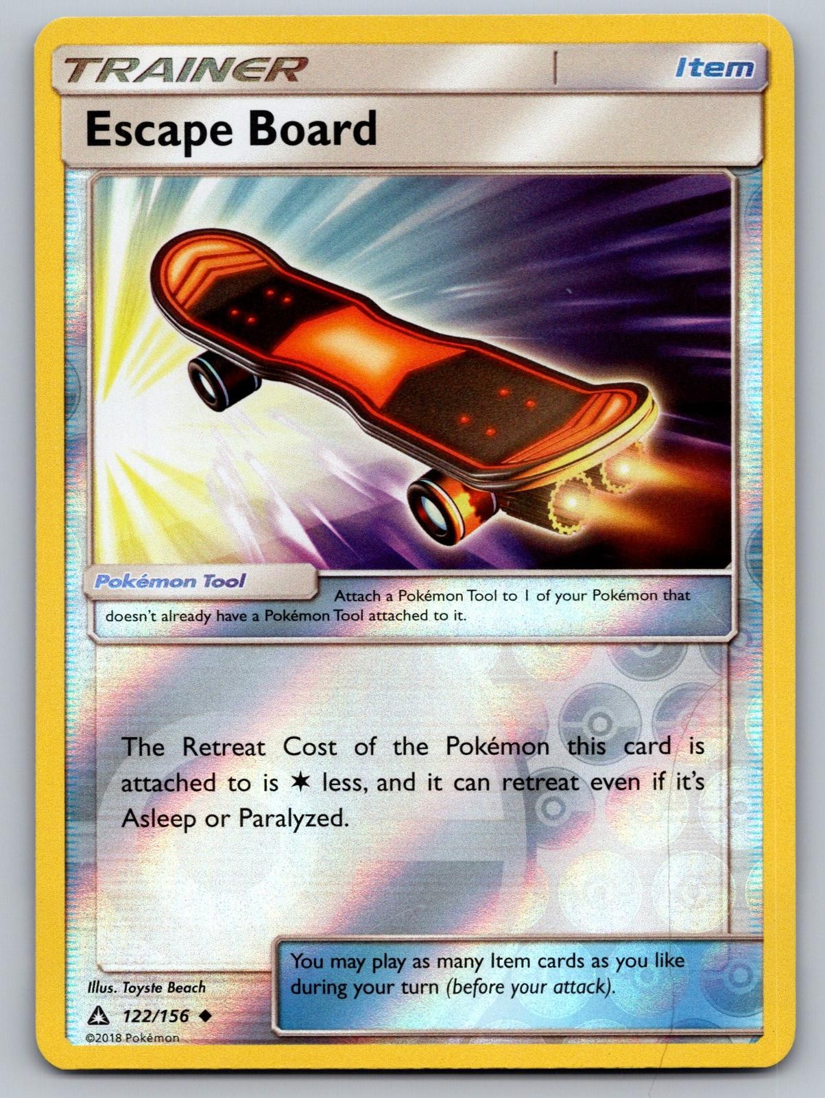 Escape Board 122/156 Ultra Prism Pokemon Reverse Holo Lightly Played