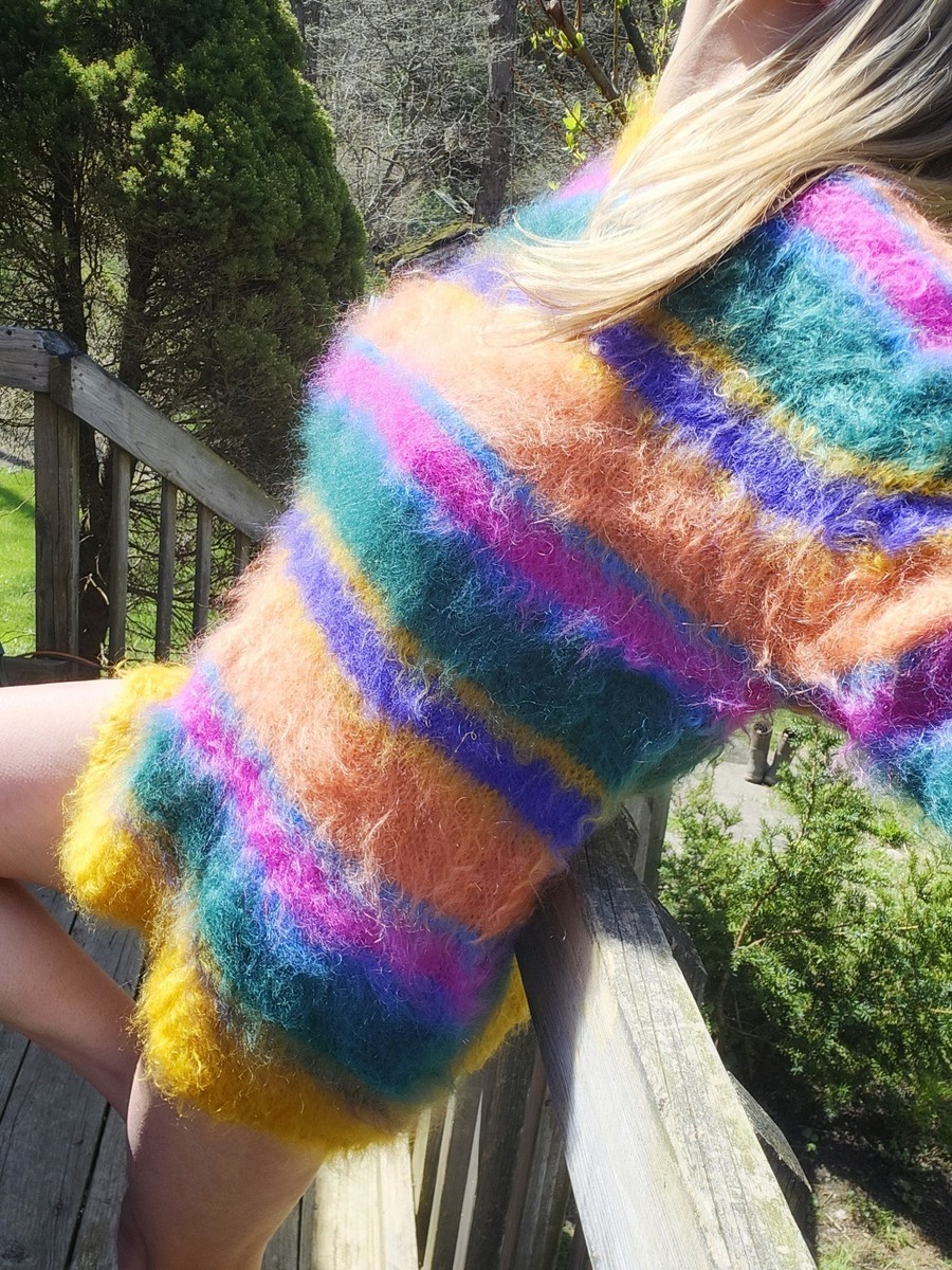 ゅMARNI マルニ　Fuzzy Wuzzy MOHAIR モヘア ニット Marni Fuzzy Wuzzy Crewneck Sweater Italian Brushed Mohair Sz 50 (L