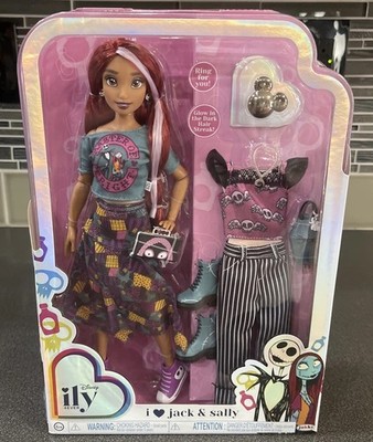 Disney Ily 4EVER I Love Jack & Sally Nightmare Before Christmas Doll & Outfits !