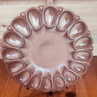 Vintage Frankoma Pottery 819 Deviled Egg Platter Plate Tray Desert Gold 11.75”