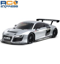 Tamiya 1/10 R/C Audi R8 Lms 2008 Silver Painted Body Tt-02 TAM47517