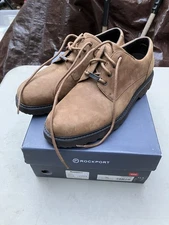 Rockport Hydro-Shield Waterproof Brown / Tan Mens 11 1/2 W Oxford Shoes APM73154