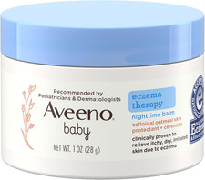 Aveeno Baby Eczema Therapy Nighttime Moisturizing Balm, Colloidal Oatmeal  Cera
