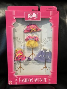 Mattel Fashion Avenue Kelly Doll Clothing Dress Coat Hat Shoes Set MPN 16696