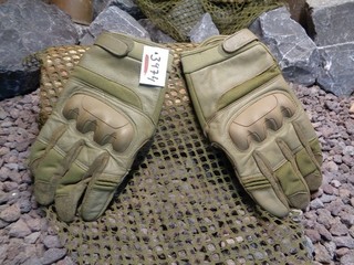 Orig. NL Armee Combat Einsatzhandschuhe Känguruleder NFP Mono Gr. 10 gebr 3974