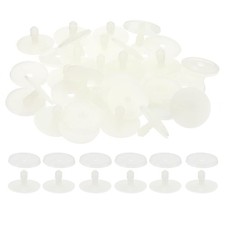 PATIKIL 30mm Doll Joints, 20 Set Plastic Removable Animal Joints 30mm, White