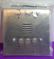 Intercom Apartment Station, Heavy Duty, Stainless Steel, Surface Mount Face...