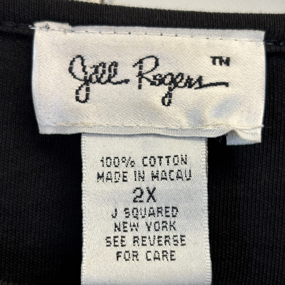 De Colección Jill Rogers Mujer Navidad Vacaciones Apliques Top Talla 2X Caprichoso Vibrante Foto 3 de 4