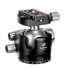Leofoto LH-55 Series Low Profile Ball Head QR Plate, Arca, Black, LH-55