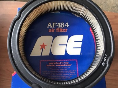 Air Filter. ACE F-184. Lot of 1. Fits Mustang 1965-67, Ford 6 cylinder. 1962-67.