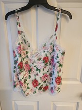 Vintage Victoria's Secret Gold Label Floral 3 piece Pajama Set. Size L