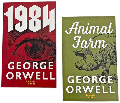 #ad 1984 amp; Animal Farm Set of 2 Books by George Orwell NEW $13.98