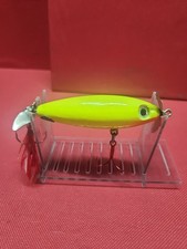 Vintage Gilmore Genuine Wooden Fishing Lure Go-Getter 3.25" 5/8oz Chartreuse U#1