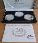 US Mint 2006-W American Silver Eagle 20th Anniversary 3-Coin Set - OGP/COA
