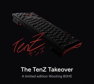 Wooting 80HE TenZ Takeover 新品未開封 Wooting 80HE TenZ Takeover Analog Gaming Keyboard FAST shipping