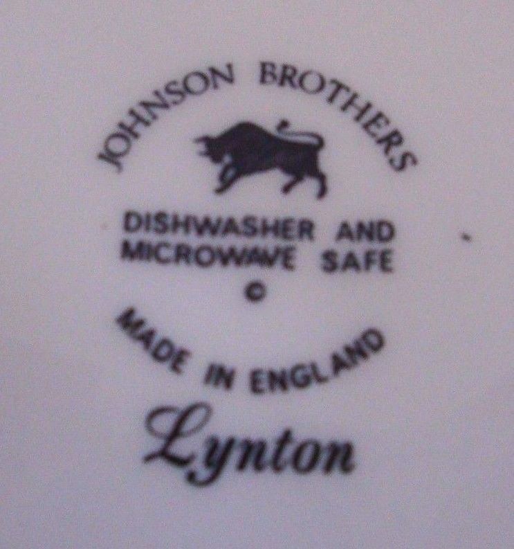 Johnson Brothers Lynton 101/2" Dinner Plate Pink Blue Flower Queen Ann