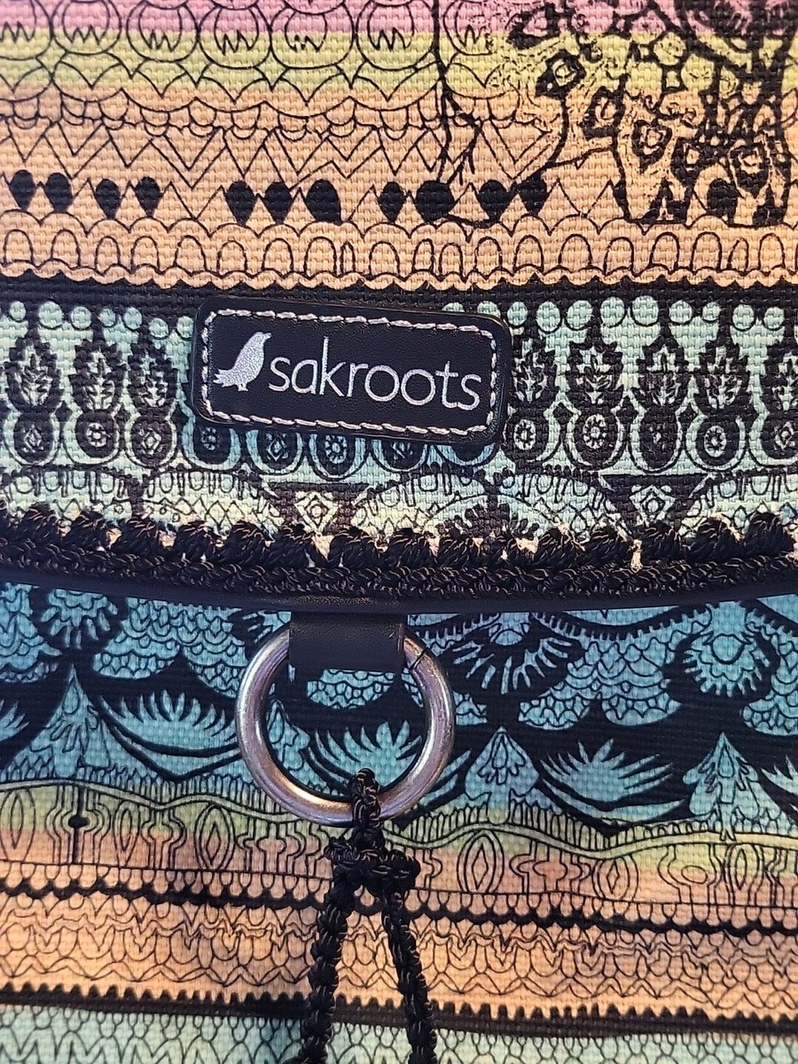 sakroots Boho Hippy Chic backpack Style Multi Colored Canvas  display picture 3