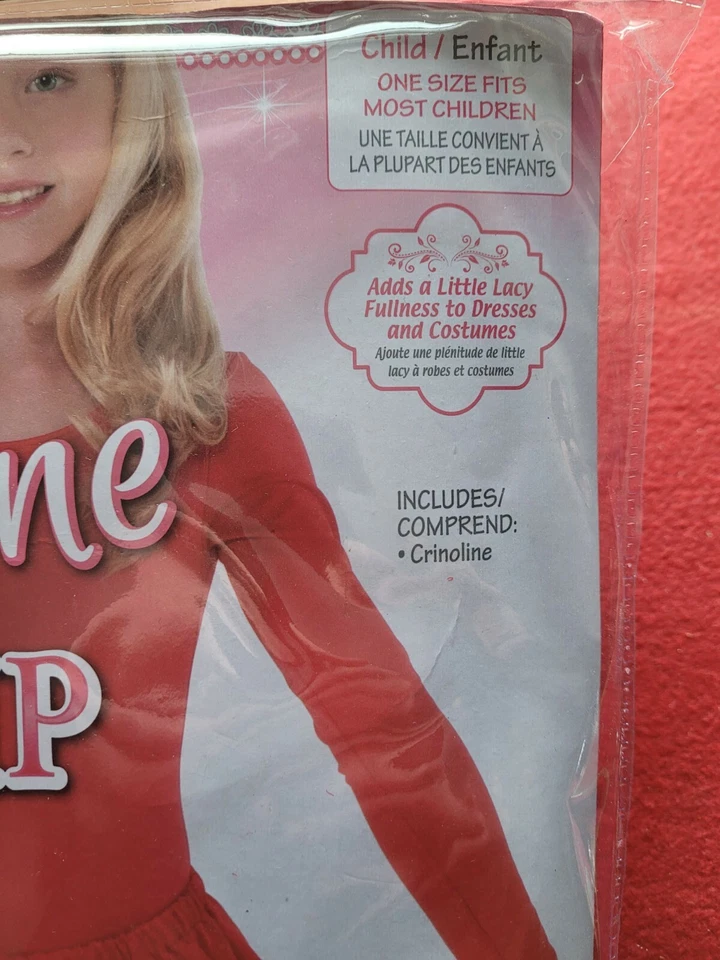 Braguita de crinolina roja para niñas Foto 3 de 4