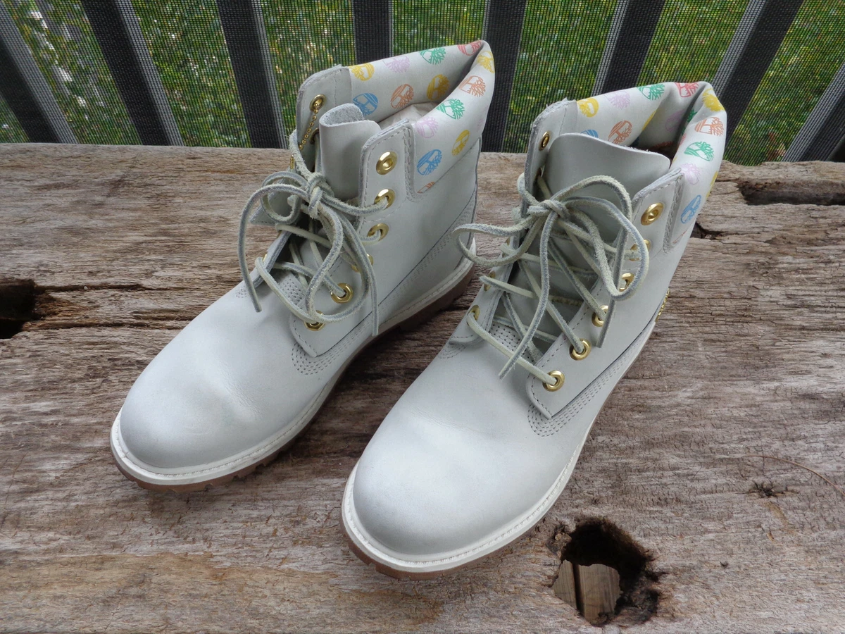 Ghost white timberlands shop for sale